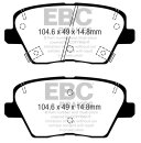EBC Yellowstuff Bremsbeläge Hinterachse für...