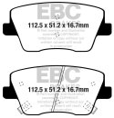 EBC Yellowstuff Bremsbeläge Hinterachse für...