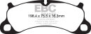 EBC Yellowstuff Bremsbeläge Hinterachse für BMW...