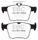 EBC Blackstuff Bremsbeläge Hinterachse für VW...