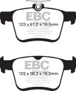 EBC Blackstuff Bremsbeläge Hinterachse für VW...