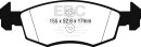EBC Blackstuff Bremsbeläge Vorderachse für OPEL...