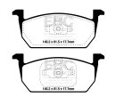 EBC Blackstuff Bremsbeläge Vorderachse für AUDI...