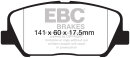 EBC Blackstuff Bremsbeläge Vorderachse für KIA...