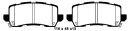 EBC Blackstuff Bremsbeläge Vorderachse für...