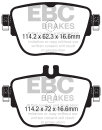 EBC Redstuff Bremsbeläge Hinterachse für...