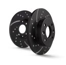 EBC Turbo Groove Disc 276mm Vorderachse für AUDI 90...
