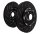 EBC Swept-Groove Sportbremsscheibe 2-teilig und vollschwimmend 365mm Vorderachse für AUDI A6 C5 Avant (4B5) RS6 plus quattro - 353 KW / SG2F010